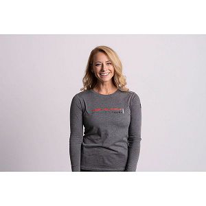 Altra Classic Long Sleeve T-skjorter Dame Norway, Grå/Rød | Norge-6730185